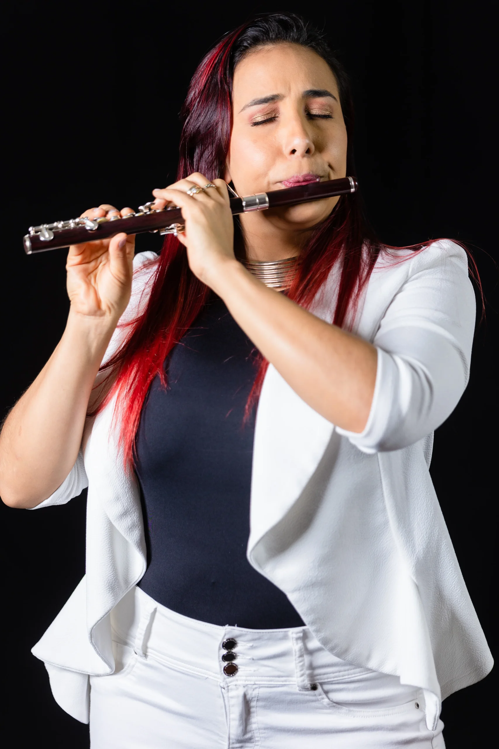 Katherine Rivas Flautista Profesional Venezolana con Academias en Texas.