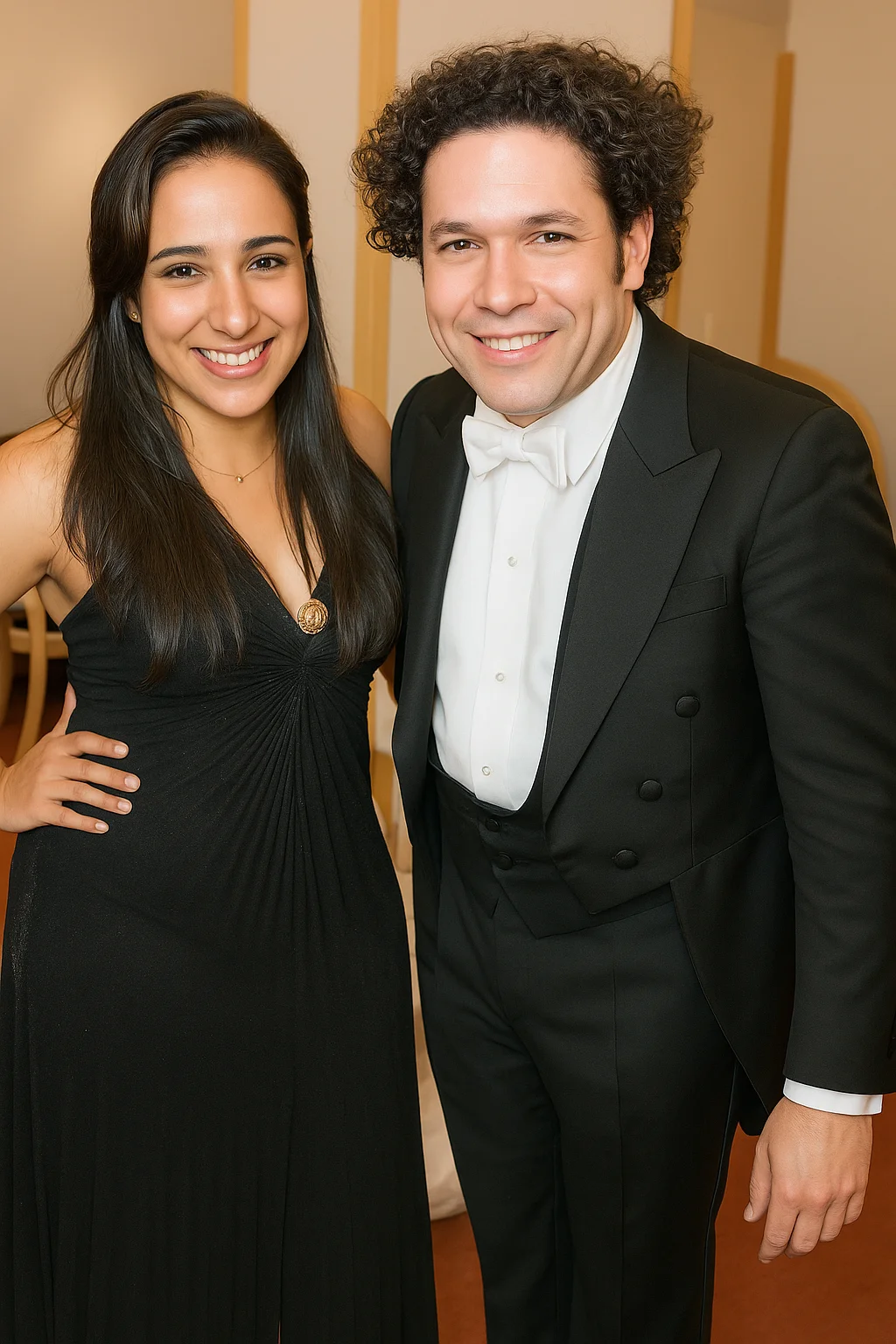 Katherine Rivas y Gustavo Dudamel